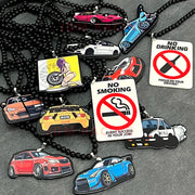 JDM Racing Style Car Rearview Mirror Pendant Ornament - H design product image 1
