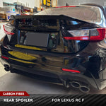 Load image into Gallery viewer, Horned Carbon Fiber Rear Trunk Spoiler for Lexus RC F 2015–2019
