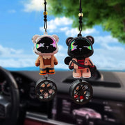 Anime Bear Car Mirror Pendant - Blue product image 1