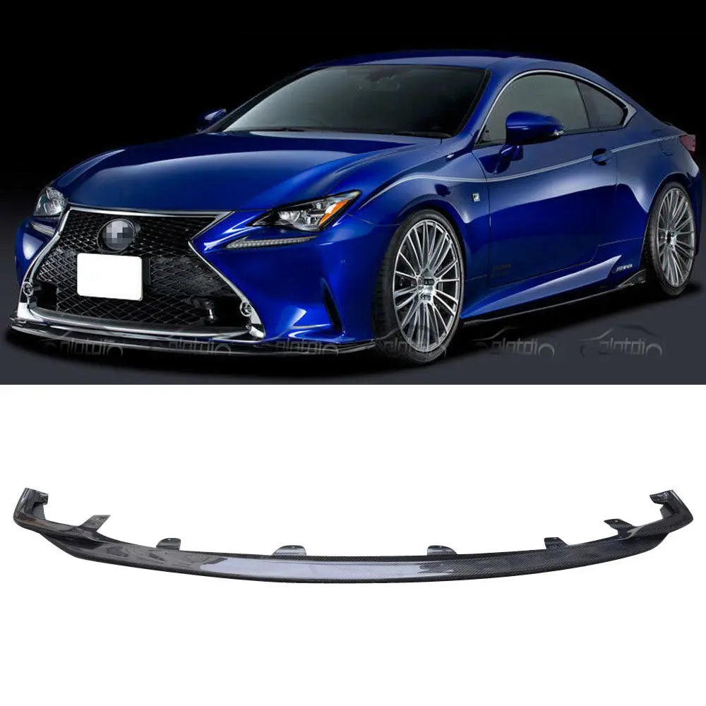 Lexus RC200t/300/350 F Sport Front Lip Spoiler 2014 - 2018 Carbon Fiber product image 2