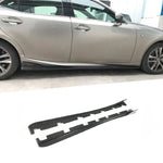 Load image into Gallery viewer, Lexus IS300/IS350/IS F Sport Carbon Fiber Side Skirts 2013 - 2019 - Black - Rear bumper - Carbon Fiber product image 1
