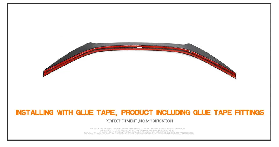 Horned Carbon Fiber Rear Trunk Spoiler for Lexus RC F 2015–2019