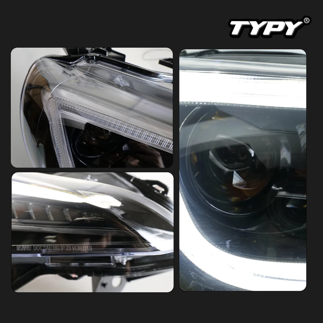 LED Headlights Assembly For 2013-2016 Scion FR-S 2017-2019 Toyota 86 2013-2019 Subaru BRZ w/DRL Sequential Turn Signal