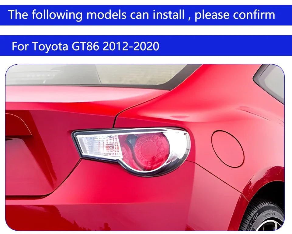 Arrow Head LED Tail Lights for Toyota 86 / GT86 / Subaru BRZ (2012–2020)