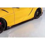 Load image into Gallery viewer, Toyota Supra GR A90/A91 MK5 Carbon Fiber Side Skirt Splitters Kit product image 4