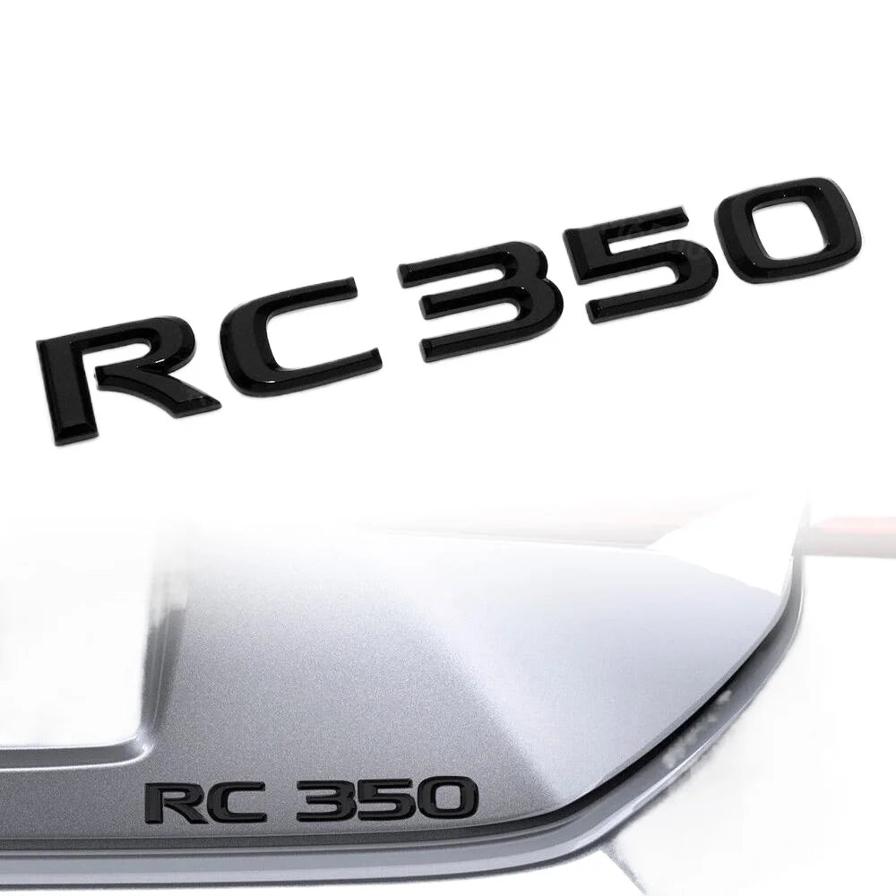 Gloss Black Rear RC 350 Badge