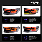 Load image into Gallery viewer, 2018-2023 Honda Civic Dynamic Winged Brake Lights